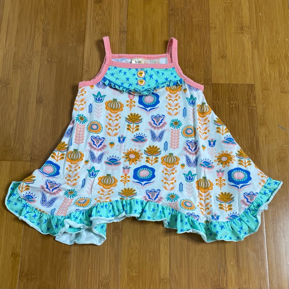 Wildflowers Whimsical Garden Tunic white 4